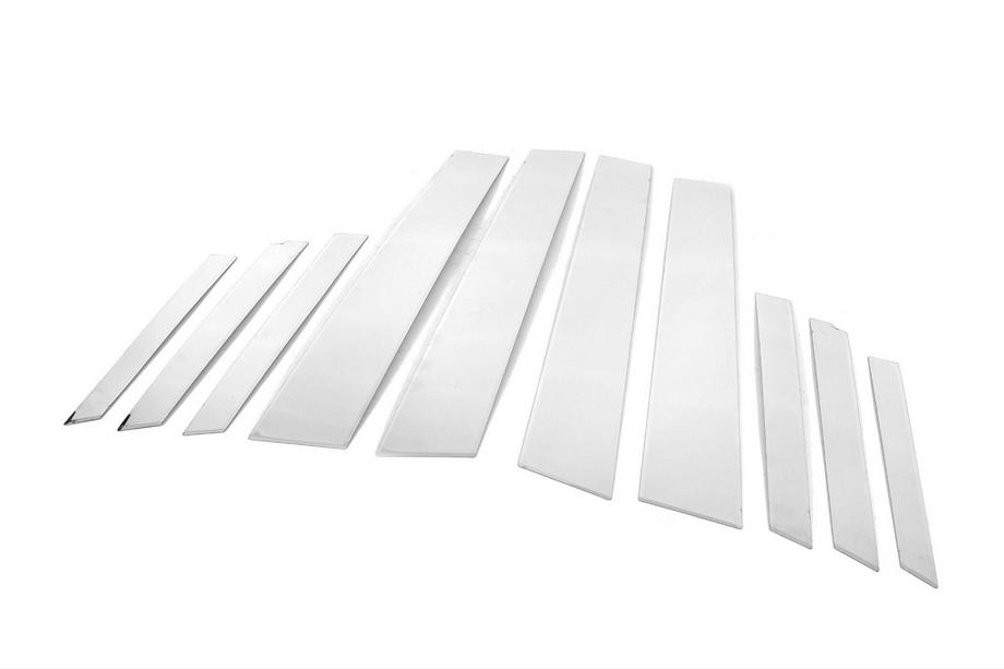 Ford Fiesta 2008-2017 Stainless Steel Door Pillar Trim (10 pcs) Photo 3