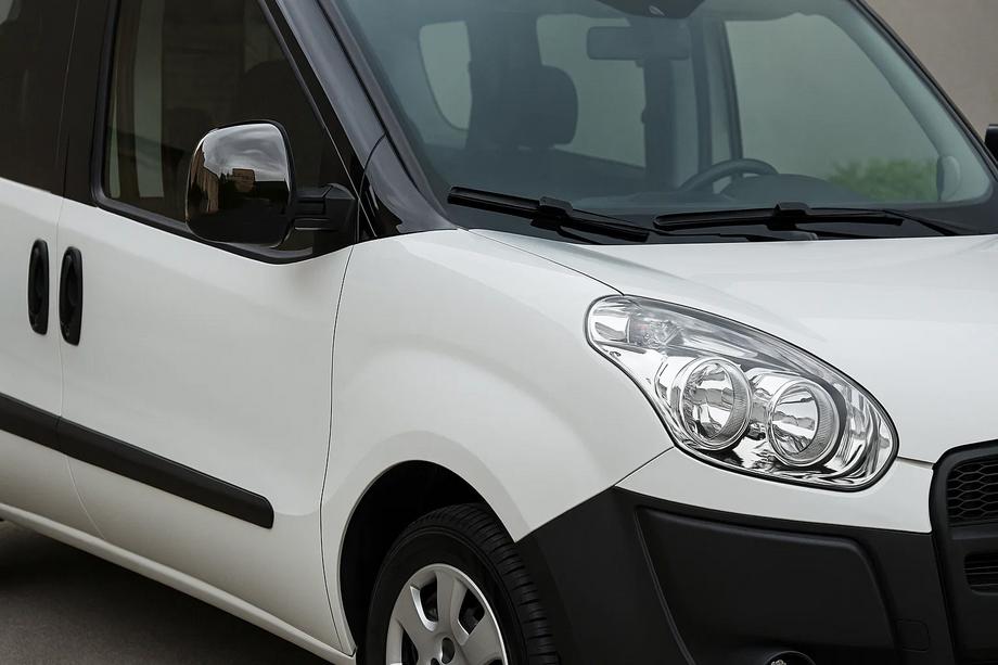 Fiat Doblo II 2010-2022 Mirror Covers Black Chrome (2 pcs, plastic) Image