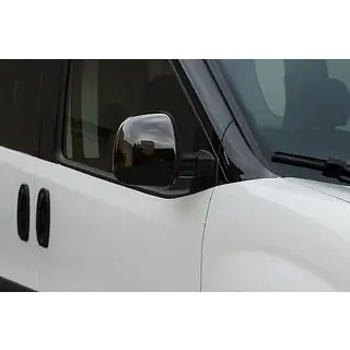 Mirror Covers Black Chrome (2 pcs, plastic) Opel Combo 2012-2018 photo 1