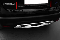 Nissan Qashqai 2014-2021 Trunk Trim Black Chrome (Stainless Steel) photo 1