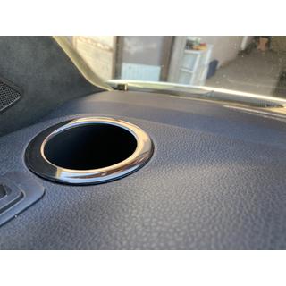 Cup Holder Trim (2 pcs, Black Chrome) Volkswagen T6 2015-2024 photo 1