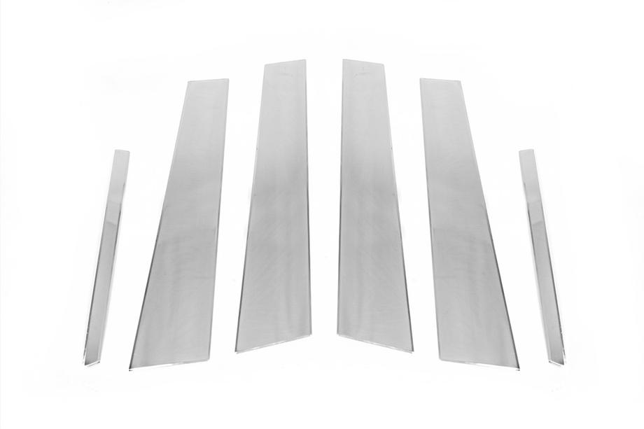 Mercedes E-class W212 2009-2016 Stainless Steel Door Pillar Trim (6 pcs) Photo 3