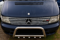 Mercedes Vito W638 1996-2003 Chrome Grille Covers (V-class, Stainless Steel) photo 3