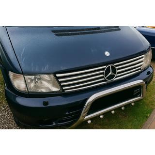 Chrome Grille Covers (V-class, Stainless Steel) Mercedes Vito W638 1996-2003 photo 1