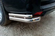 Toyota Land Cruiser Prado 150 2009-2023 Rear Corner Bars AK003-double (stainless steel) photo 3