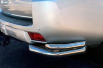 Toyota Land Cruiser Prado 150 2009-2023 Rear Corner Bars AK003-double (stainless steel) photo 1
