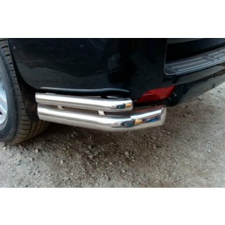 Rear Corner Bars AK003-double (stainless steel) Toyota Land Cruiser Prado 150 2009-2023 photo 3