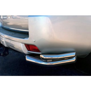 Rear Corner Bars AK003-double (stainless steel) Toyota Land Cruiser Prado 150 2009-2023 photo 1