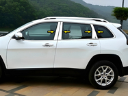 Jeep Cherokee KL 2013- Stainless Steel Door Pillar Trim photo 1