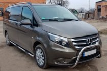 Mercedes Vito/V-class W447 2014- Side pipes 2 pcs, stainless steel d60, long wheelbase (L3) photo 4