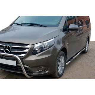 Side pipes 2 pcs, stainless steel photo 1
