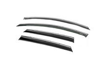 Hyundai I-30 2017- Window deflectors with chrome trim (4 pcs, Niken) photo 2