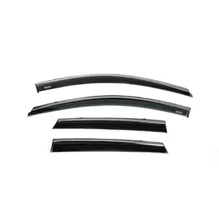 Window deflectors with chrome trim (4 pcs, Niken)