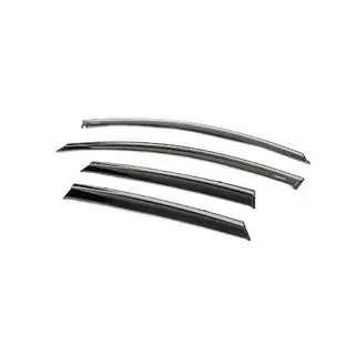 Window deflectors with chrome trim (4 pcs, Niken) photo 2