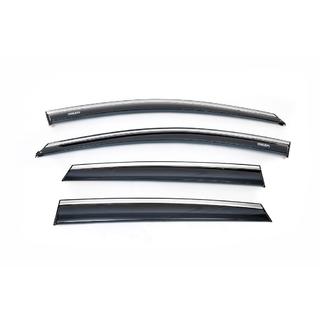 Window Deflectors with Chrome Trim HB (4 pcs, Niken) photo 2