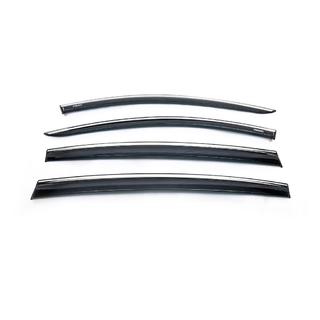 Window Deflectors with Chrome Trim HB (4 pcs, Niken) photo 2