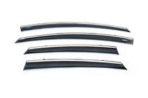 Ford Fiesta 2008-2017 Window Deflectors with Chrome Trim HB (4 pcs, Niken) photo 1