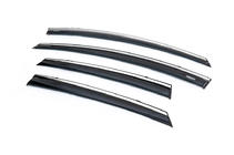 Ford Fiesta 2008-2017 Window Deflectors with Chrome Trim HB (4 pcs, Niken) photo 2