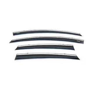 Window Deflectors with Chrome Trim HB (4 pcs, Niken) photo 1