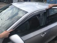 Skoda Rapid 2012-2019 Window Deflectors with Chrome Trim SD (4 pcs, Niken) photo 4
