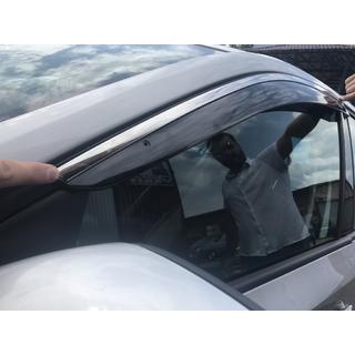 Window Deflectors with Chrome Trim SD (4 pcs, Niken) Skoda Rapid 2012-2019 photo 3