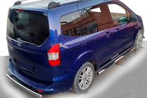 Ford Courier 2014-2023 Side Bars (2 pcs, Stainless Steel) photo 1