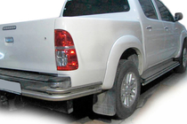 Toyota Hilux 2006-2015 Rear Corner Bars AK003-Double (Stainless Steel) photo 1