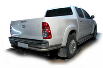 Toyota Hilux 2006-2015 Rear Corner Bars AK003-Double (Stainless Steel) photo 2