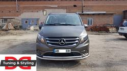 Mercedes Vito/V-class W447 2014- Front Bull Bar ST014 (Stainless Steel) photo 4