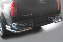 Nissan Navara 2006-2015 Rear Guard AK003-Double (Stainless Steel) photo 1