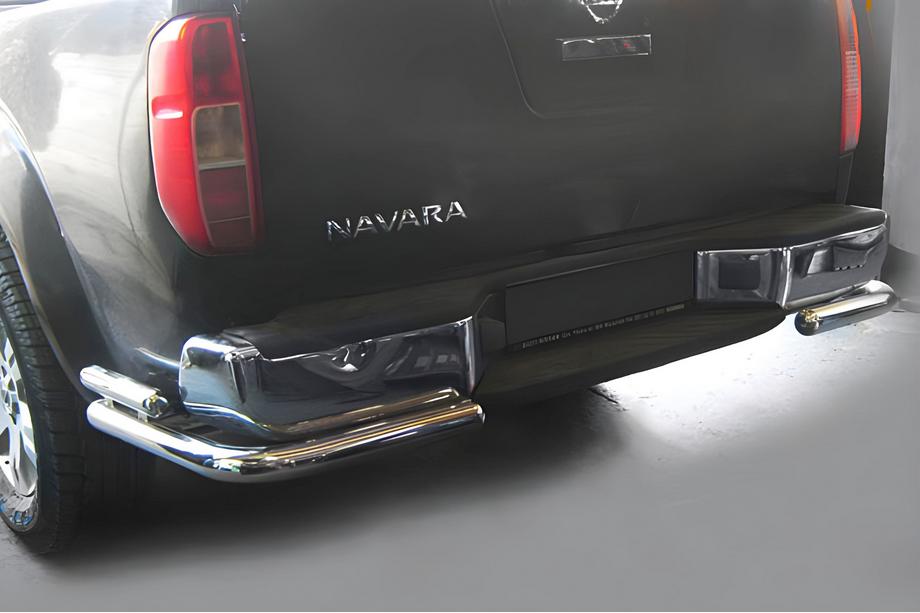 Nissan Navara 2006-2015 Rear Guard AK003-Double (Stainless Steel) Image