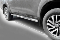 Nissan Navara/NP300 2016- Side Bars (2 pcs, Stainless Steel) photo 1