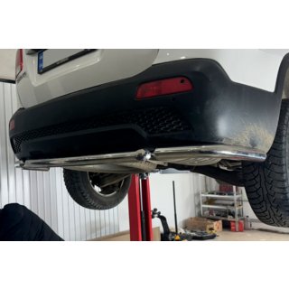 Rear corner bars with center section AK007-3 (2 pcs, stainless steel) Kia Sorento II XM 2009-2014 photo 2