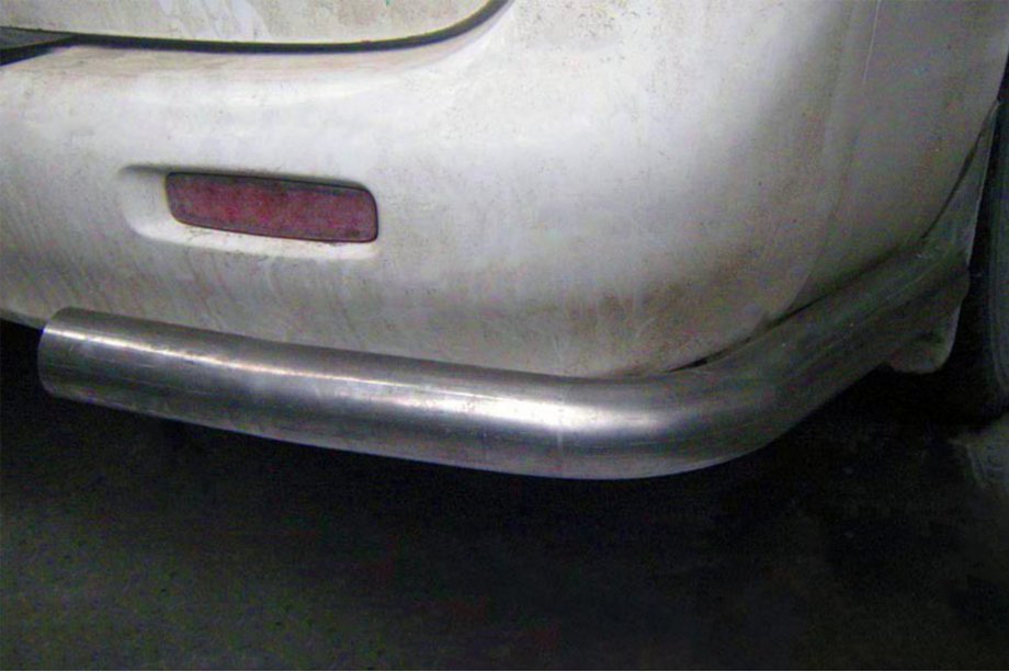 Hyundai H200, H1, Starex 1998-2007 Rear Corner Bars AK003 (2 pcs, stainless steel) Image
