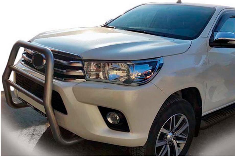 Toyota Hilux 2015- Front Bull Bar QT007 (Stainless Steel) Image