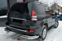 Toyota Land Cruiser Prado 120 2002-2009 Rear double corner bars AK003-2 (2 pcs, stainless steel) photo 1