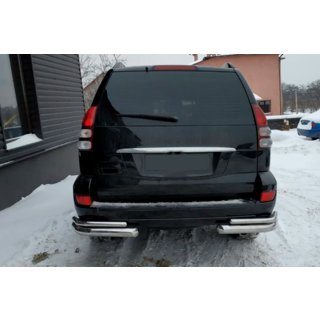 Rear double corner bars AK003-2 (2 pcs, stainless steel) Toyota Land Cruiser Prado 120 2002-2009 photo 2