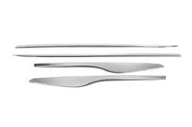 Renault Clio IV 2012-2019 Door Mouldings with Recess (4 pcs, Stainless Steel) photo 3