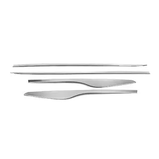 Door Mouldings with Recess (4 pcs, Stainless Steel) photo 3