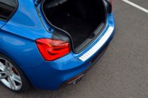 BMW 1 Series F20/F21 2011-2019 Rear bumper protector OmsaLine (for F20, stainless steel) photo 2