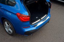 BMW X1 F48 2015-2022 Rear bumper protector OmsaLine (stainless steel) photo 4
