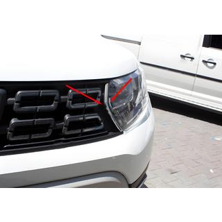 Chrome Grille Covers (2 pcs, Stainless Steel) Dacia Duster 2018-2024 photo 1