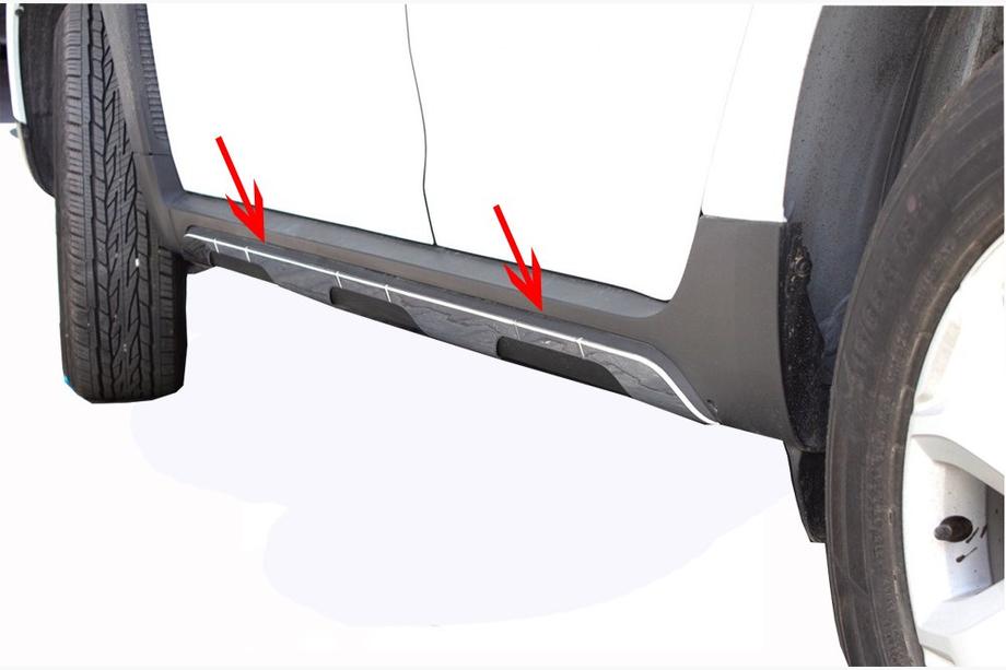 Dacia Duster 2018-2024 Stainless Steel Door Molding Covers (6 pcs) OmsaLine - Italian Stainless Steel Image