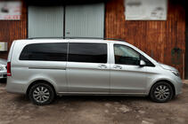 Mercedes Vito/V-class W447 2014- Black Roof Rails CAN Original Design (Metal Feet) photo 5