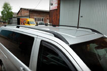 Mercedes Vito/V-class W447 2014- Black Roof Rails CAN Original Design (Metal Feet) photo 1