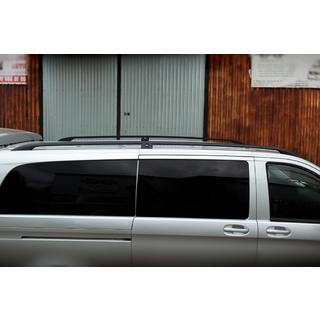 Black Roof Rails CAN Original Design (Metal Feet) Mercedes Vito/V-class W447 2014- photo 4
