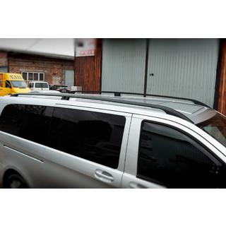 Black Roof Rails CAN Original Design (Metal Feet) Mercedes Vito/V-class W447 2014- photo 3