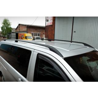 Black Roof Rails CAN Original Design (Metal Feet) Mercedes Vito/V-class W447 2014- photo 1