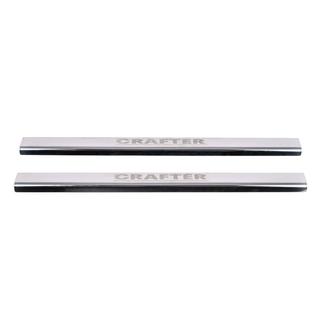 Door Sill Protectors Laser (2 pcs, Stainless Steel) Volkswagen Crafter 2006-2016 photo 2