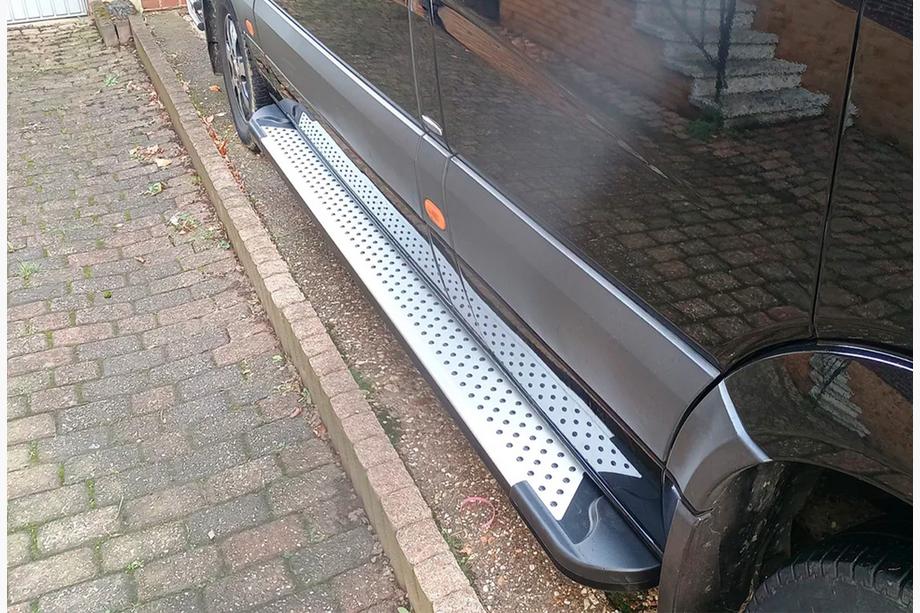 Volkswagen Crafter 2006-2016 Side Steps Allmond Grey (2 pcs, Aluminum) Photo 2